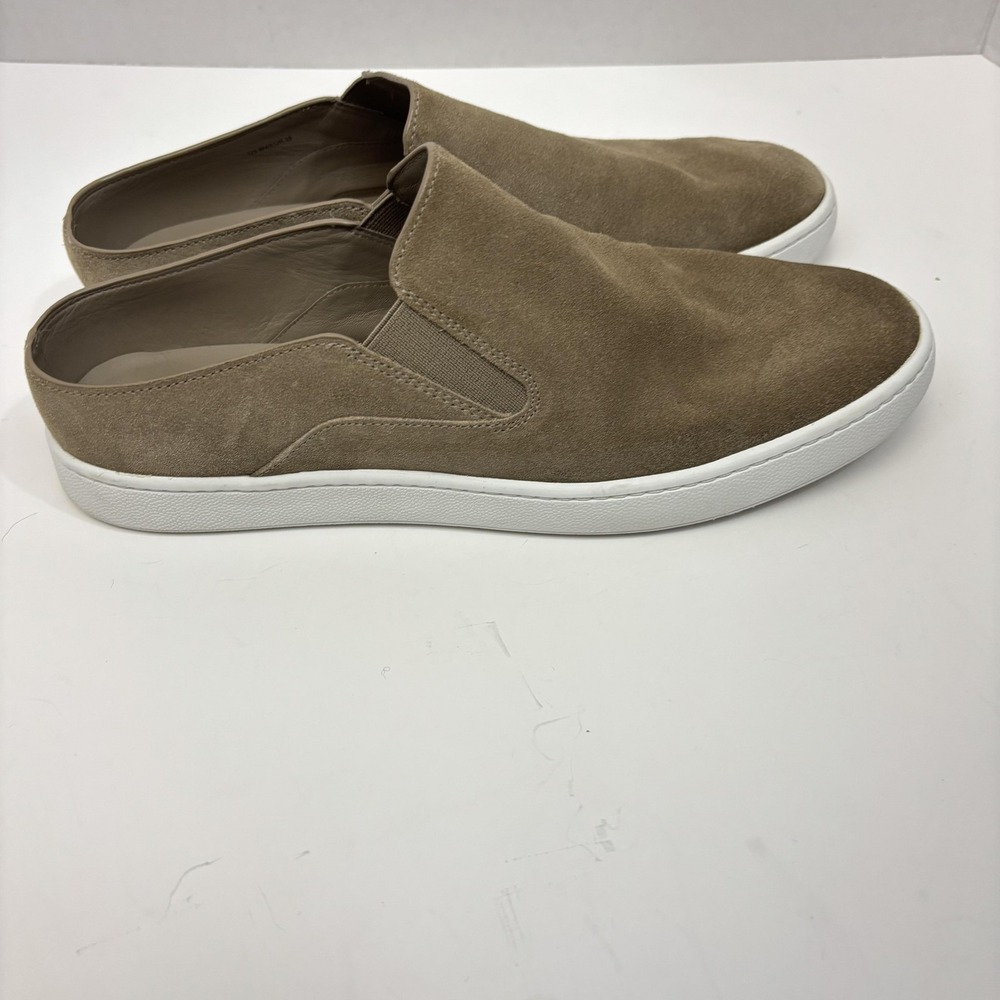 Vince Slip‎ On Suede Leather Shoes Womens Size 8 38 Beige Casual Flats Sneakers - Picture 14 of 14
